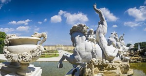 Neptune Fountain at Schonbrum Palace, Vienna