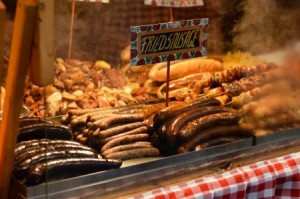 Hungarian Sausages at Xmas Market