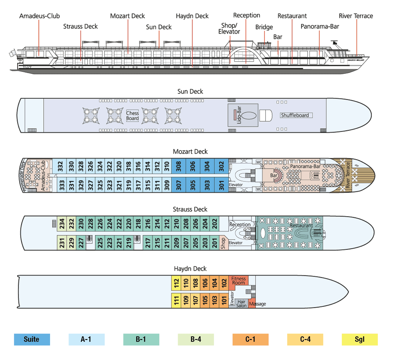 Amadeus Brilliant Deck Plan