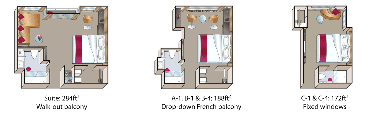 Amadeus Silver II - Cabin Plans