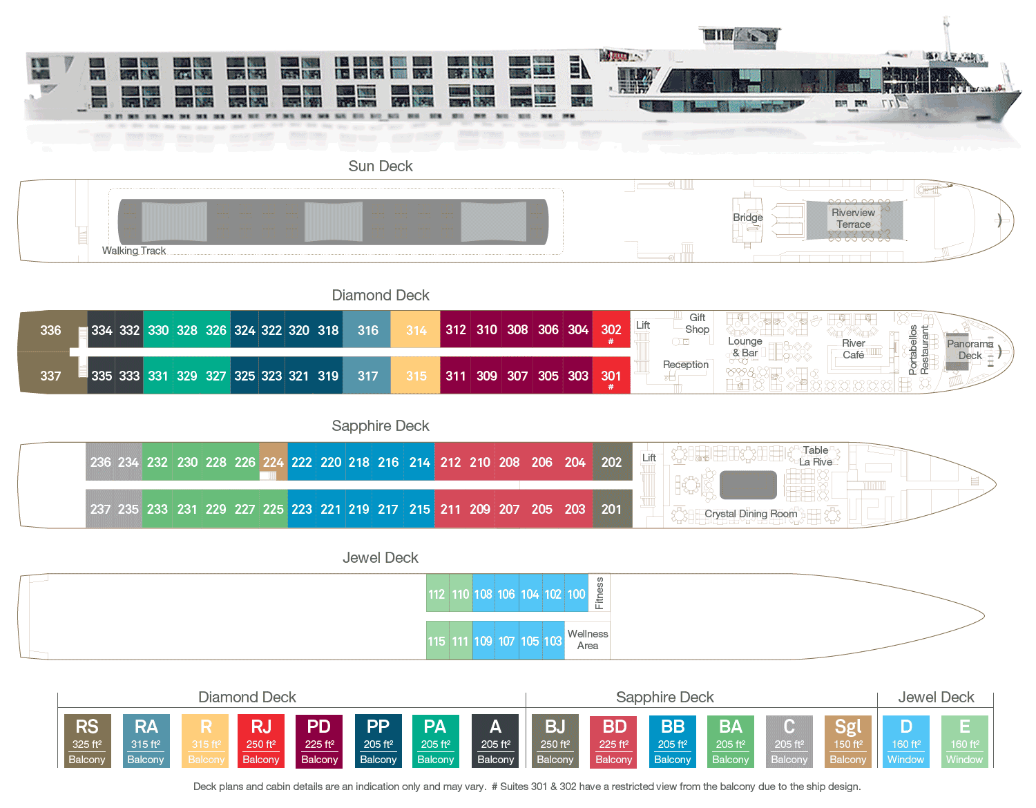 Scenic Crystal Deck Plan