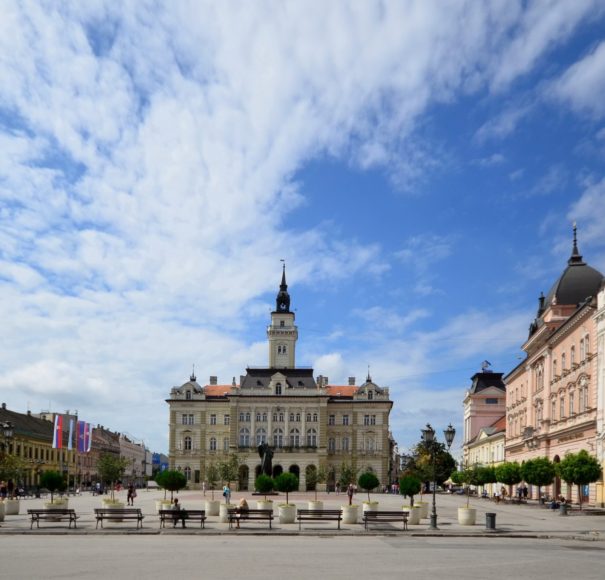 APT River Cruises - The Balkans City hall in the Center of Novi Sad