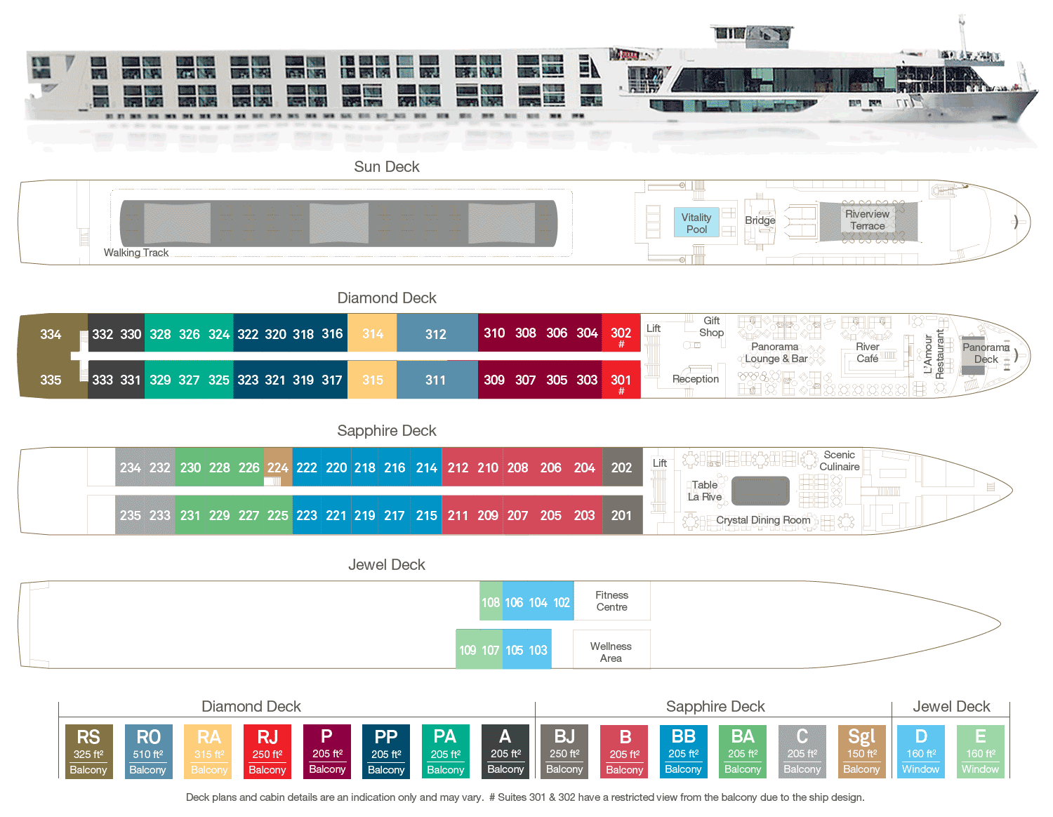Scenic Diamond Deck Plan