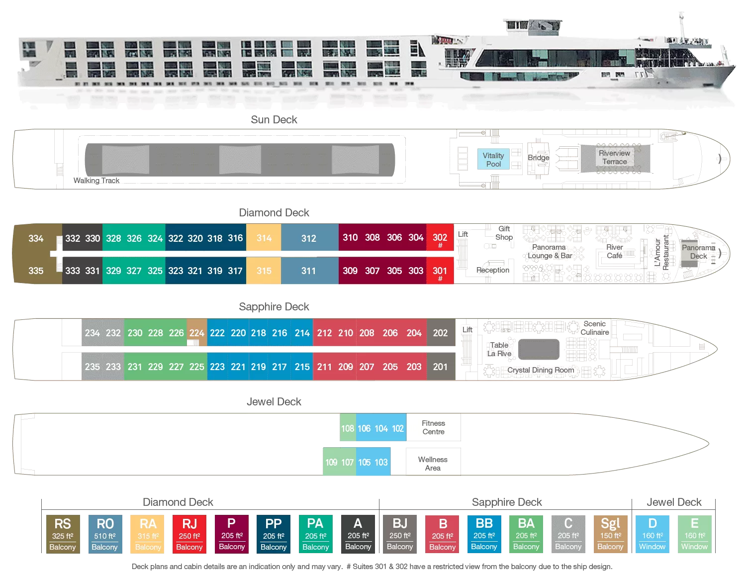 Scenic Diamond Deck Plan