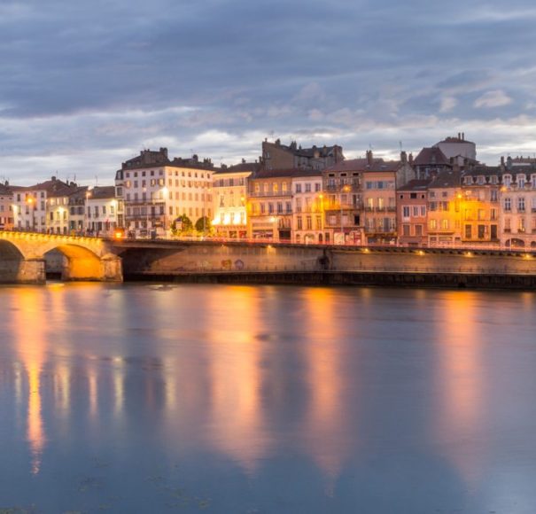 Rhone - Lovely-Riverside-View-of-the-City-Macon,-FranceLowRes