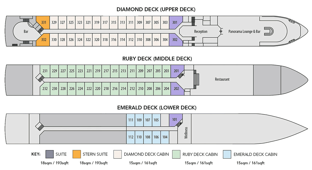 MS Swiss Corona - Deck Plan