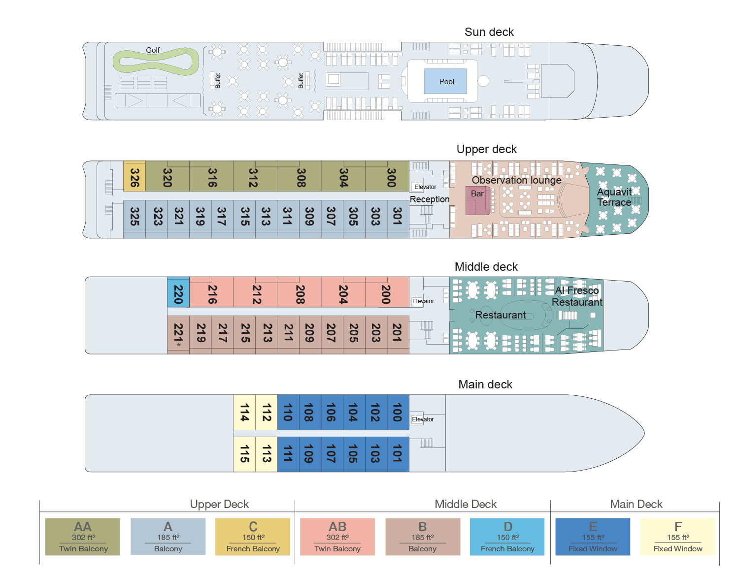 Viking Douro Ship Deck Plan