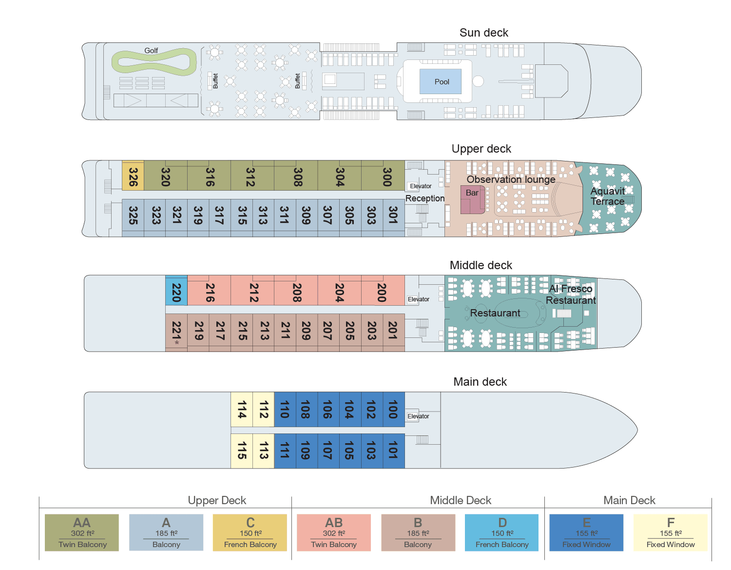 Viking Douro Ship Deck Plan