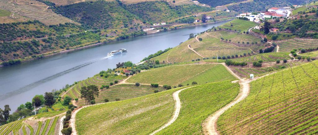 River Ship in the distance on Douro River