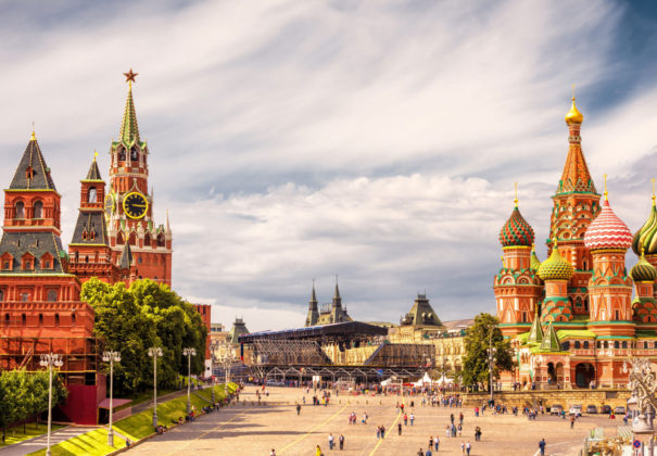 Moscow Kremlin and of St Basil's Cathedral on Red Square - Global River Cruising