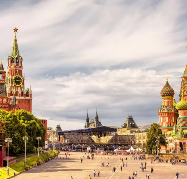 Moscow Kremlin and of St Basil's Cathedral on Red Square - Global River Cruising