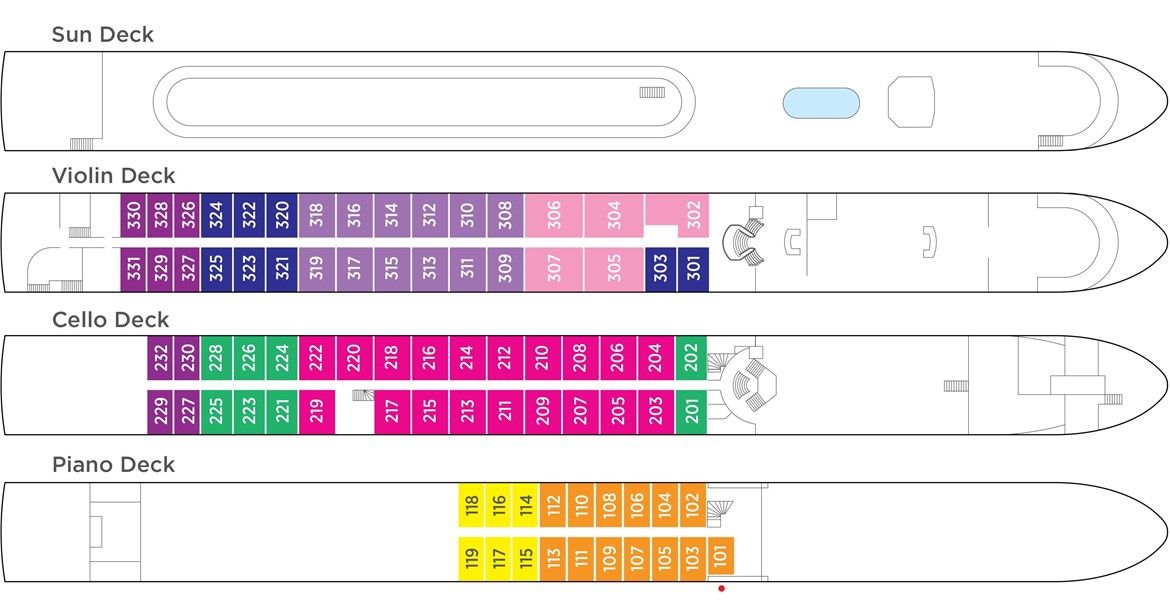 Ama Bella Deck Plan