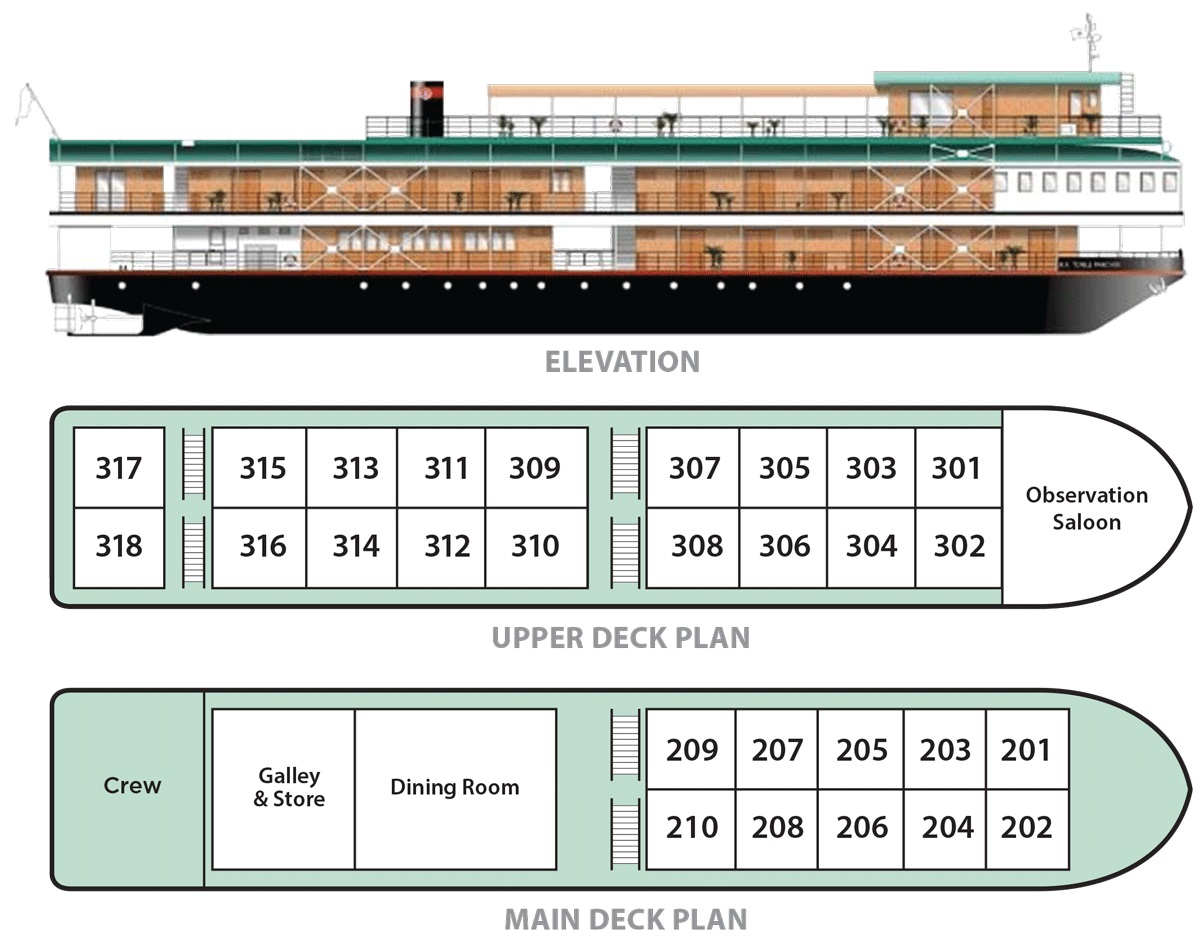 RV Tonle Pandaw - Deck Plan