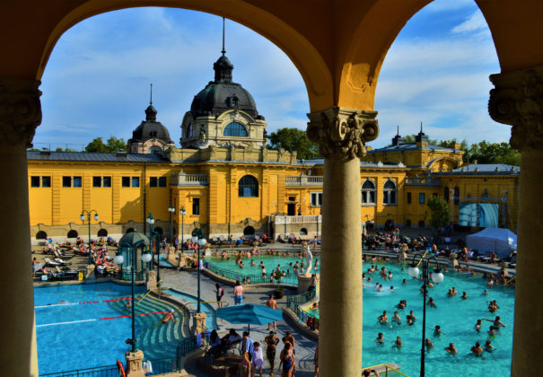 Szechenyi baths, Budapest, Hungary