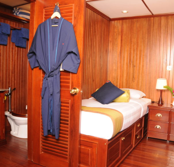 RV Katha Pandaw - Cabin & Bathroom