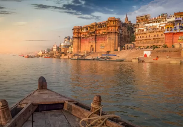 Varanasi Ganges river ghat, India