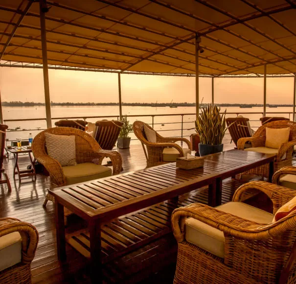 RV Mekong Pandaw - Observation Deck Evening