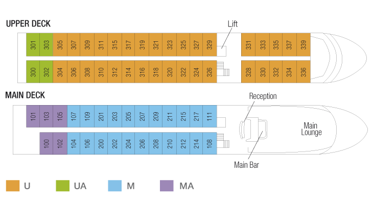 Douro Queen - Deck Plan