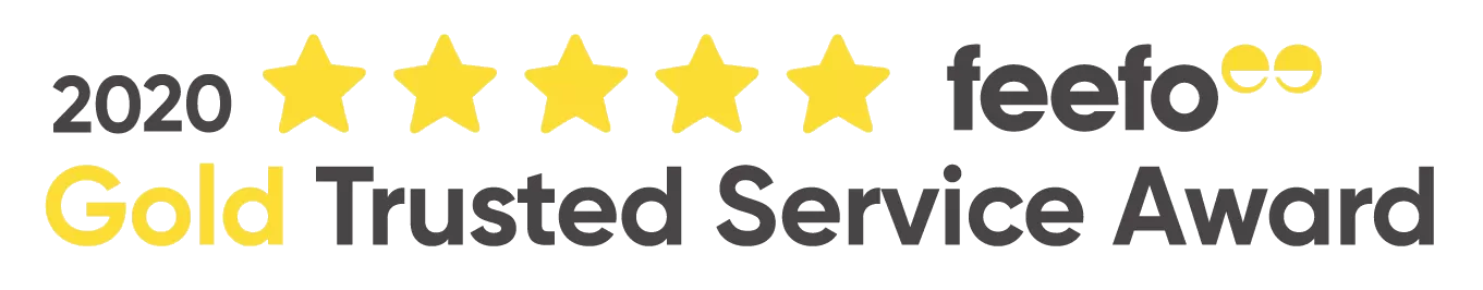 feefo - Gold Trusted Service - 2020