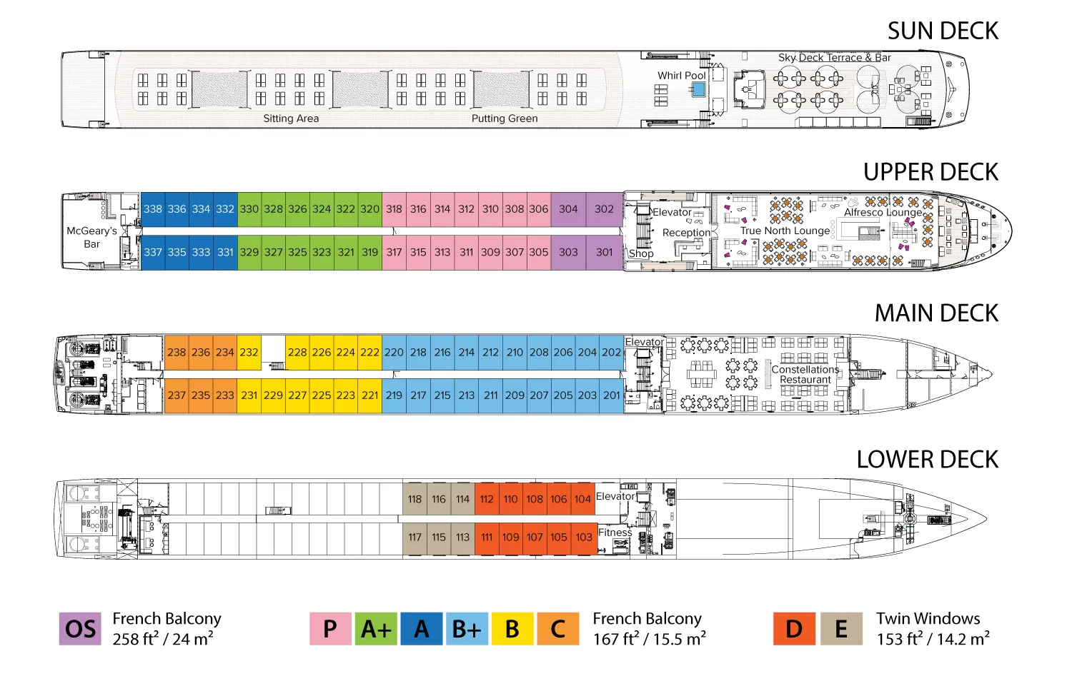 travelmarvel river cruise deck plans