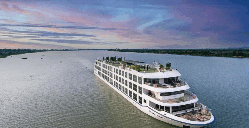 Luxurious Ships On The Mekong